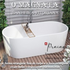 Banheira Freestanding de Imersão Praiano Linha Amalfi Collection Opção de AirBlower